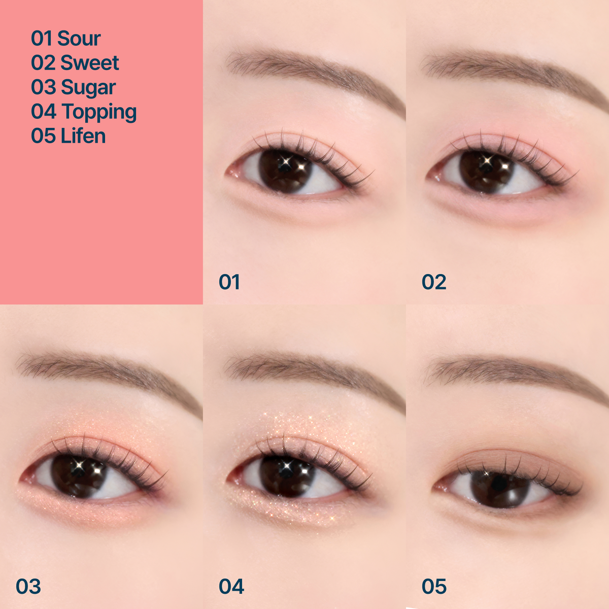 Pocket Eyeshadow Palette - EP02 YOGURT PEACH