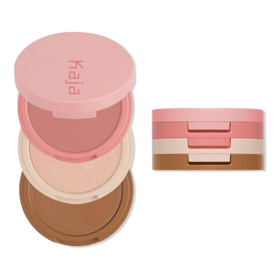 Kaja Play Bento Cream Bronzer, Powder Blush & Highlighter Trio