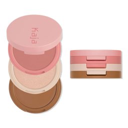Kaja Play Bento Cream Bronzer, Powder Blush & Highlighter Trio - Butter Up