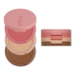Kaja Play Bento Cream Bronzer, Powder Blush & Highlighter Trio