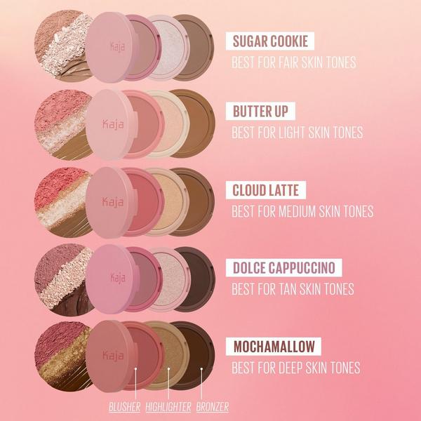 Kaja Play Bento Cream Bronzer, Powder Blush & Highlighter Trio #6