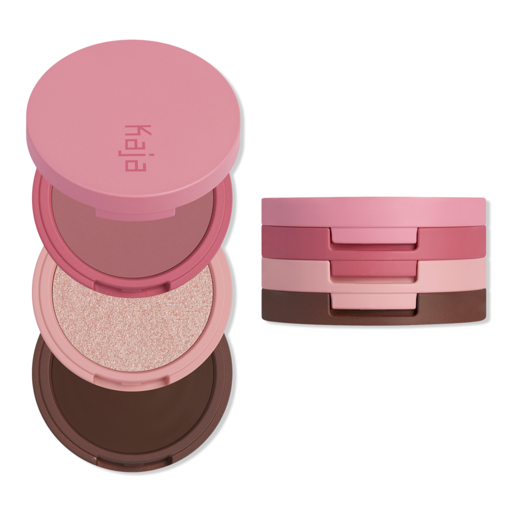 Kaja Play Bento Cream Bronzer, Powder Blush & Highlighter Trio - Dolce Cappuccino 2.5