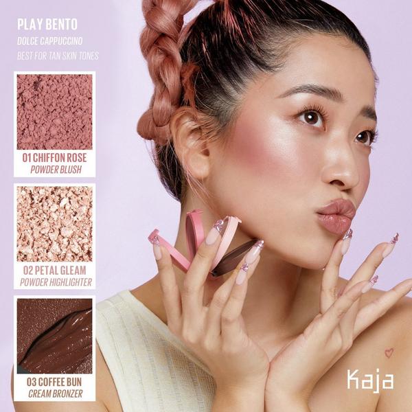 Kaja Play Bento Cream Bronzer, Powder Blush & Highlighter Trio #3