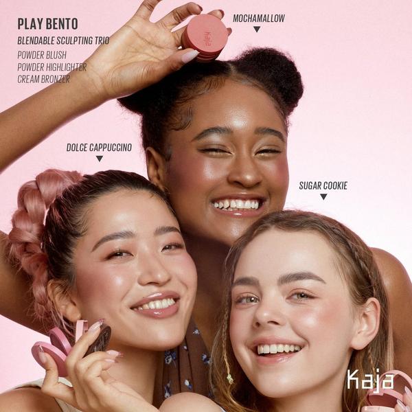 Kaja Play Bento Cream Bronzer, Powder Blush & Highlighter Trio #4