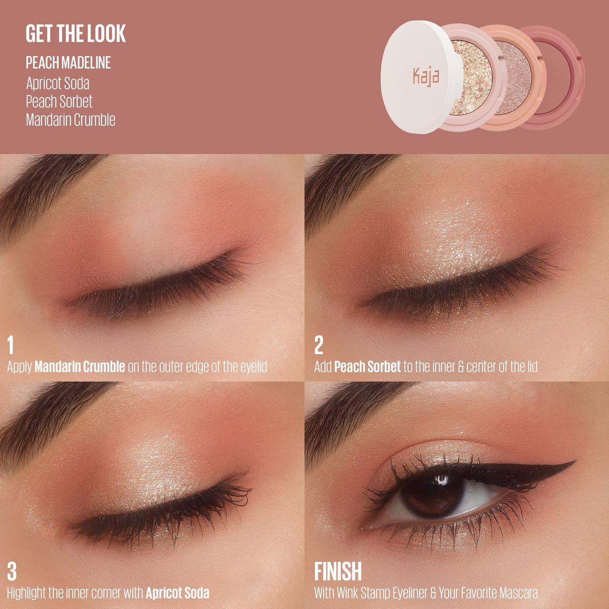 Beauty Bento Stacked Eyeshadow Trio - Peach Madeline