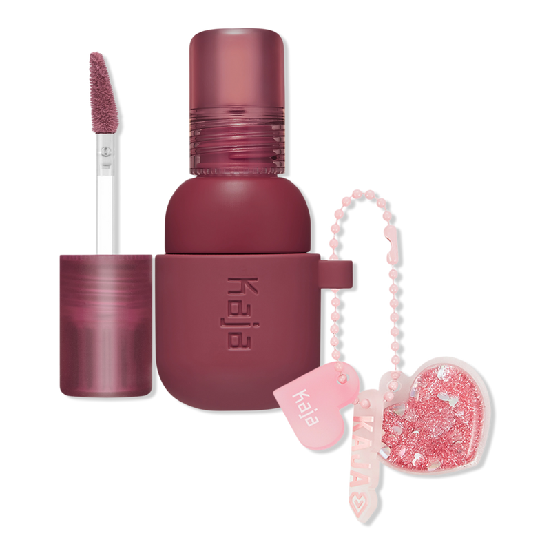 Kaja - Fig Soda Jelly Charm Glazed Lip Stain & Blush with Keychain