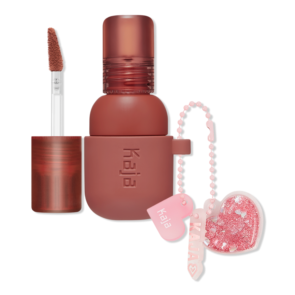 Kaja Jelly Charm Glazed Lip Stain & Blush With Keychain - Peach Fizz