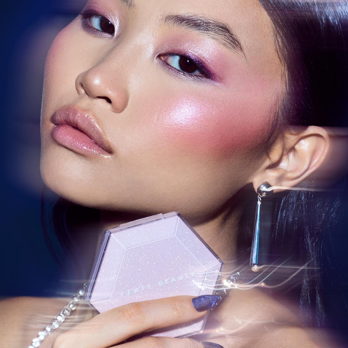 Diamond Bomb All-Over Diamond Veil - PINK ICE