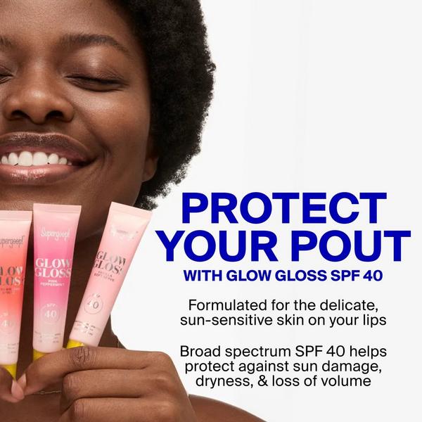 Supergoop! Glow Gloss SPF 40 Lip Balm with Peptides & Shea Butter #9