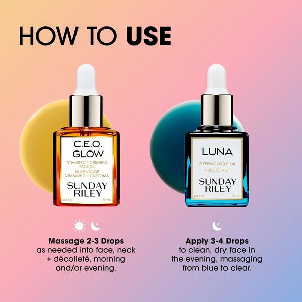 SUNDAY RILEY Day + Night Brighten + Plump Gift Set #6