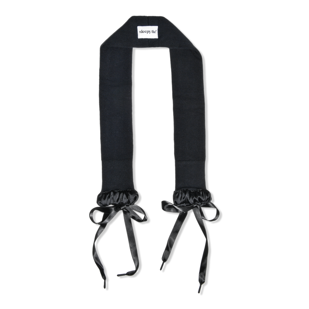 Sleepy Tie The Curly Tie - Black In Black