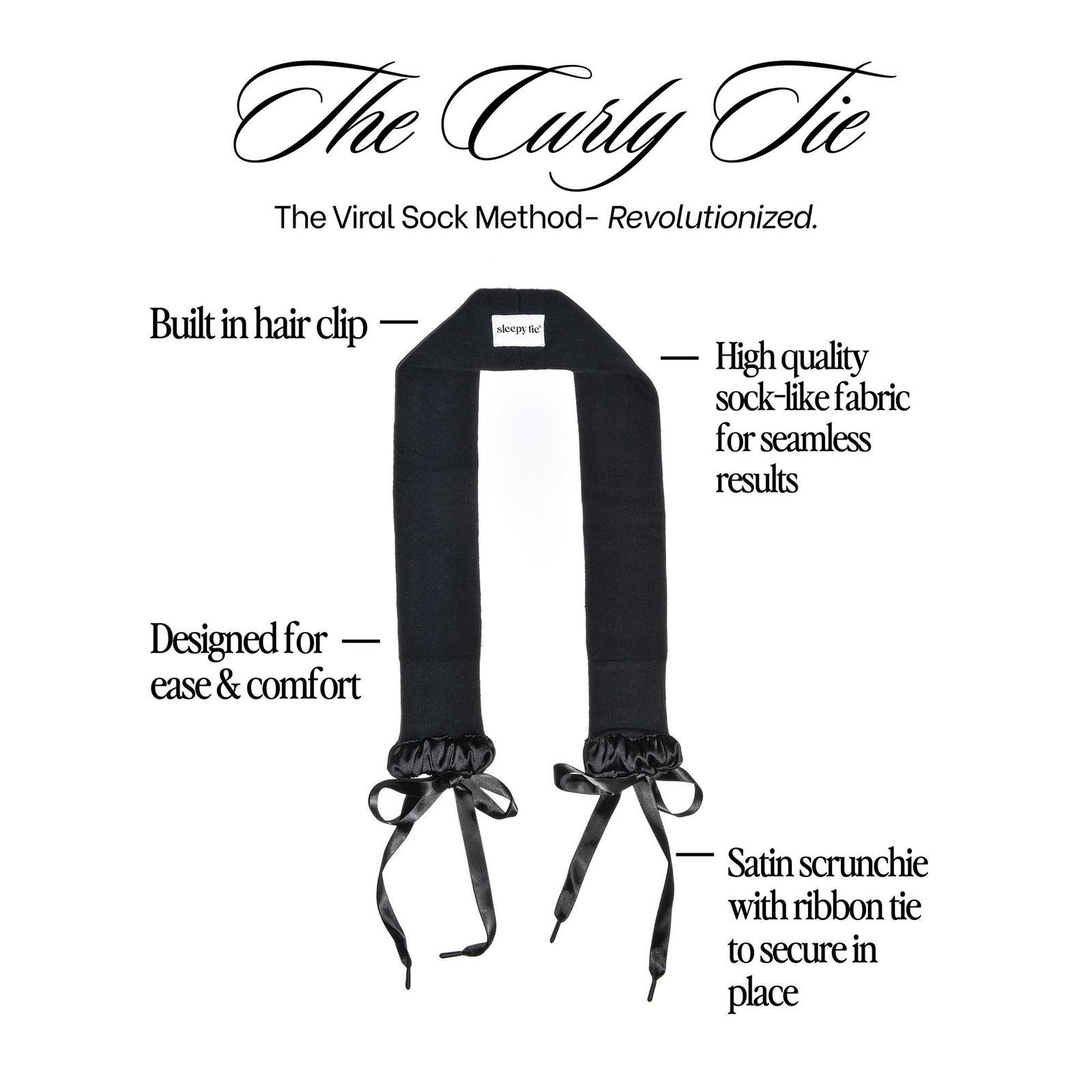 The Curly Tie - Black
