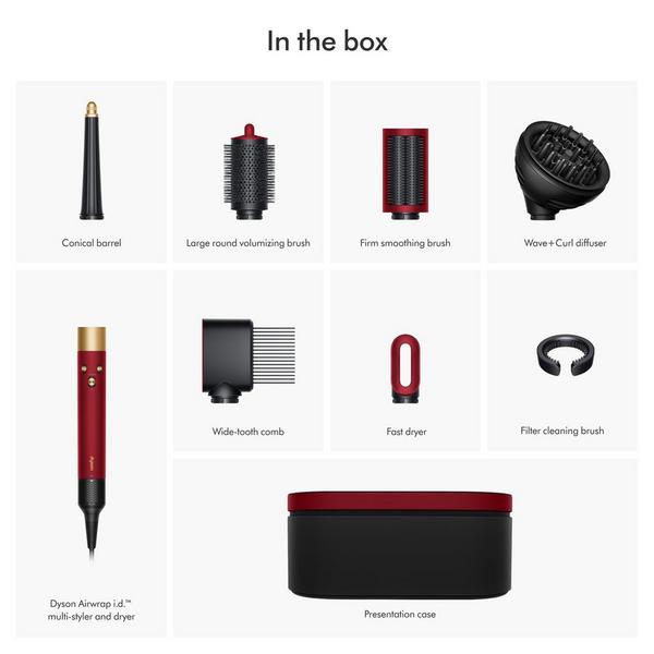Dyson Special Edition Dyson Airwrap i.d. Multi-styler Curly+Coily in Red Velvet and Gold #2