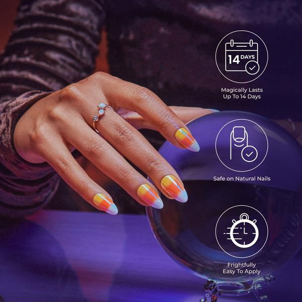 Kiss Voguish Fantasy Halloween Press On Nails - Devilish Disco #6