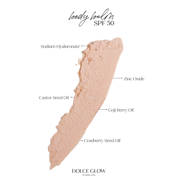 Dolce Glow Body Balm Broad Spectrum SPF 50 Suncreen #2