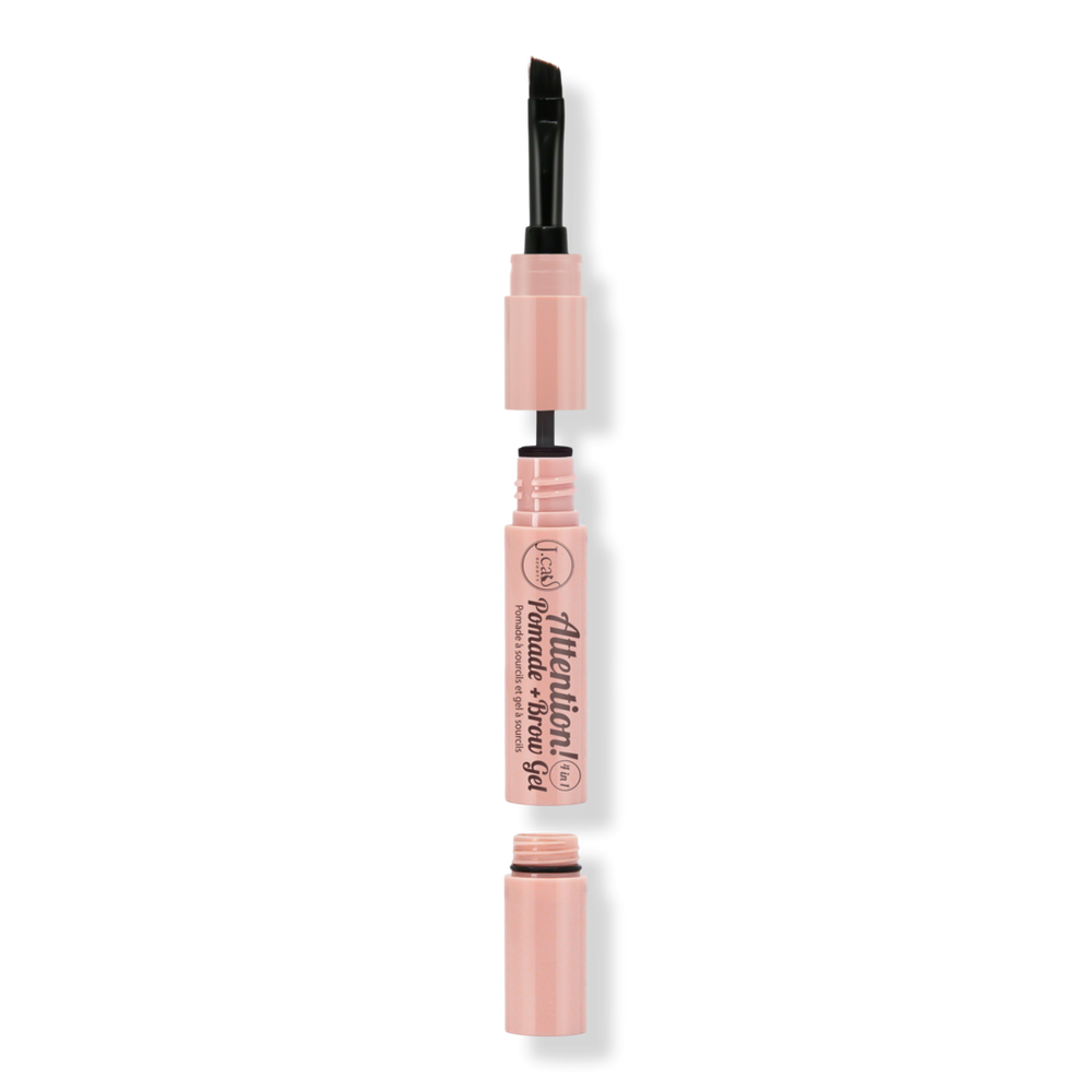 J.cat Beauty Attention! 4 In1 Pomade Brow Gel - Soft Charcoal In Gray