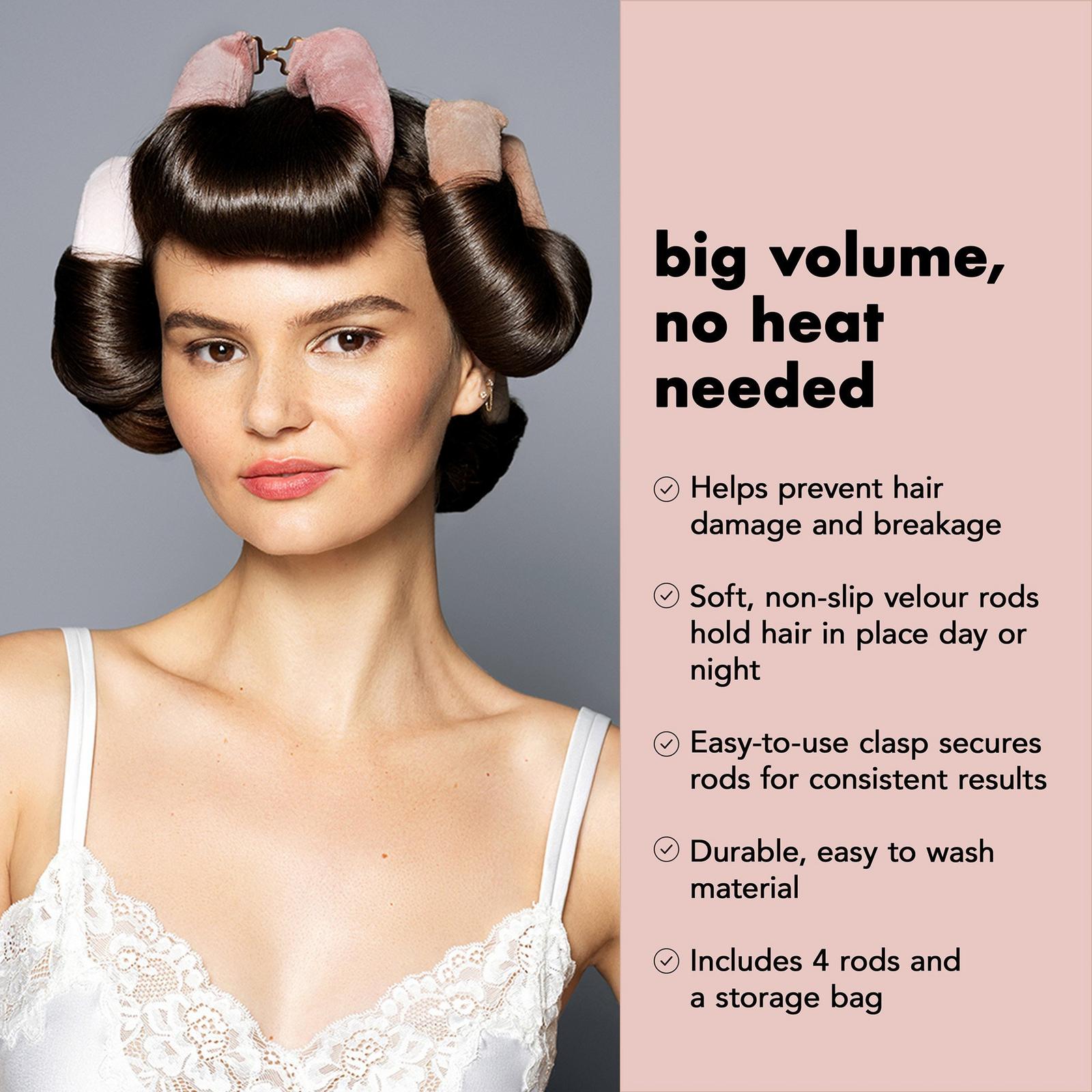 Heatless Volumizing Hair Rods 4-Pack