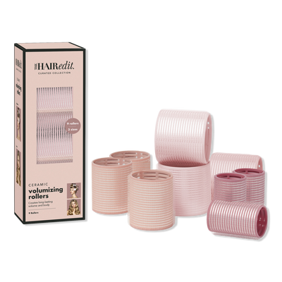 The Hair Edit Ceramic Volumizing Hair Rollers 9-Pack