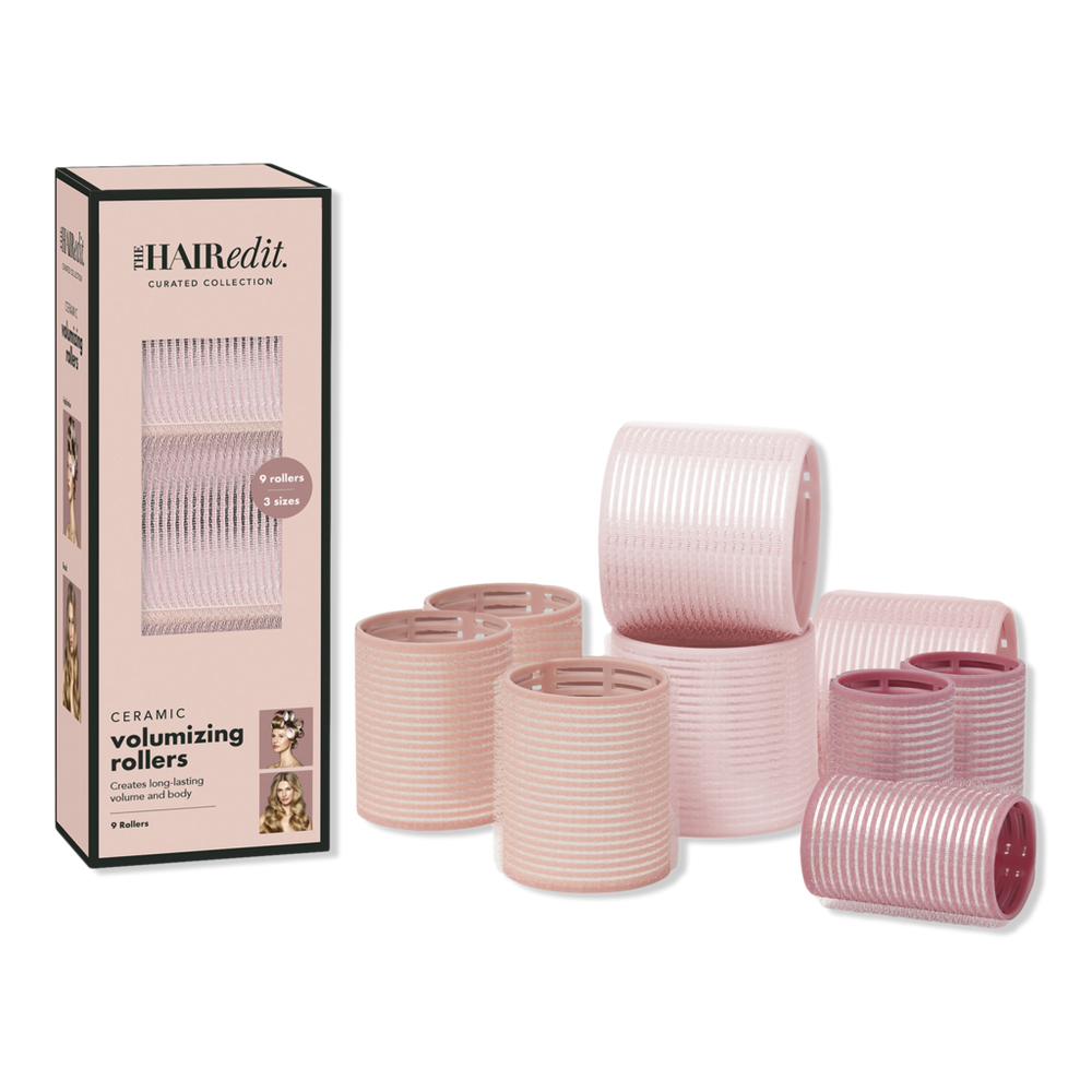 The Hair Edit Ceramic Volumizing Hair Rollers 9-pack