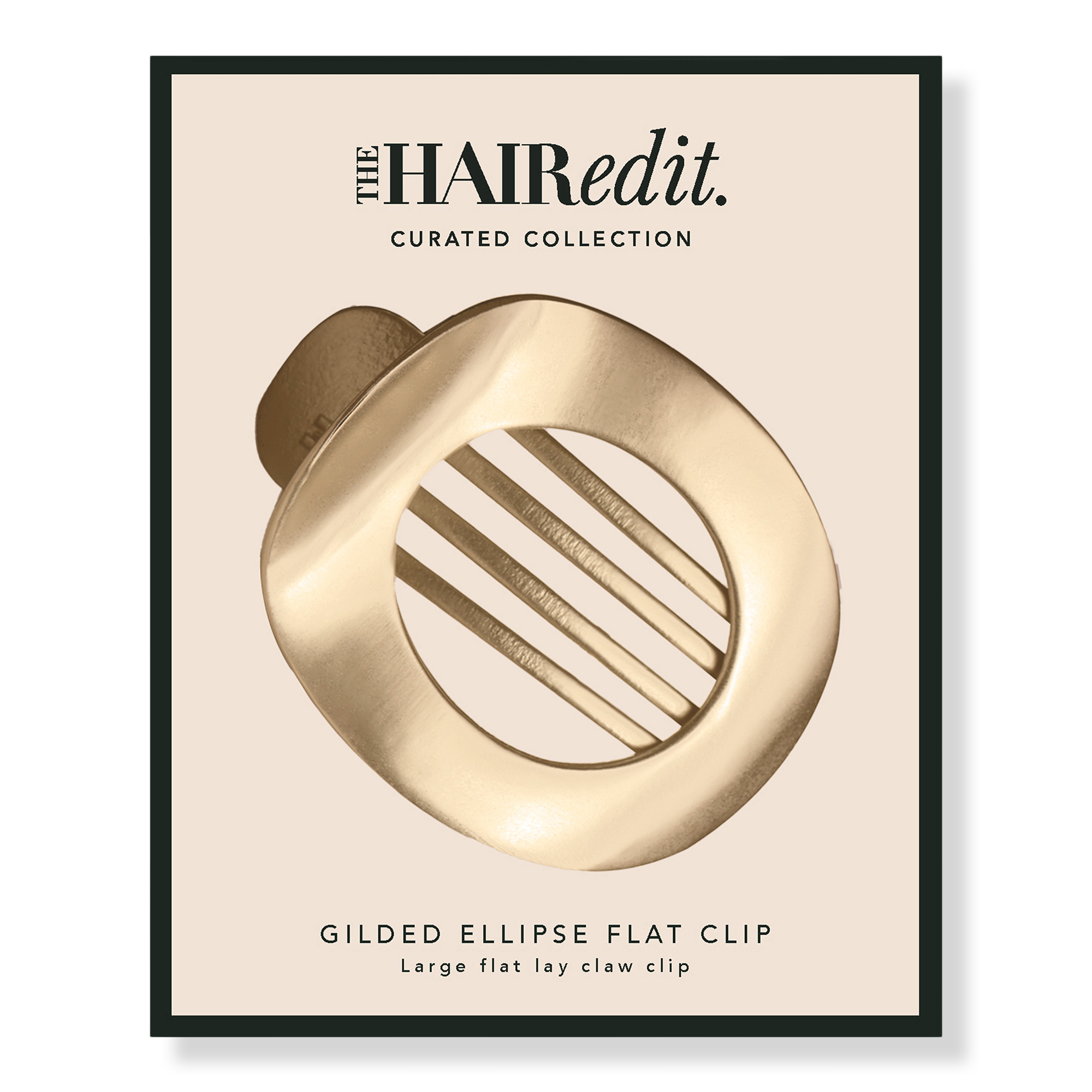 The Hair Edit Gilded Ellipse Flat Lay Claw Clip #1