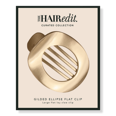 The Hair Edit Gilded Ellipse Flat Lay Claw Clip
