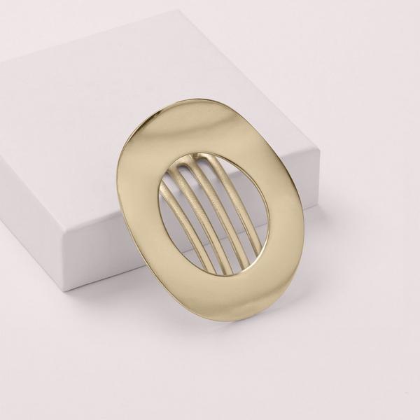 The Hair Edit Gilded Ellipse Flat Lay Claw Clip #4