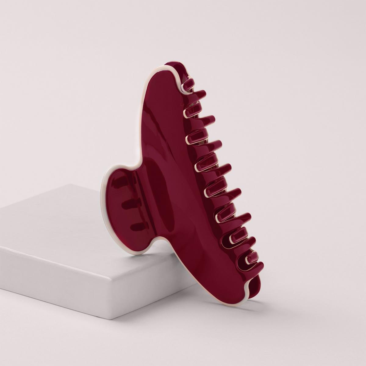 Couture Chic Claw Clip - Red/Cream