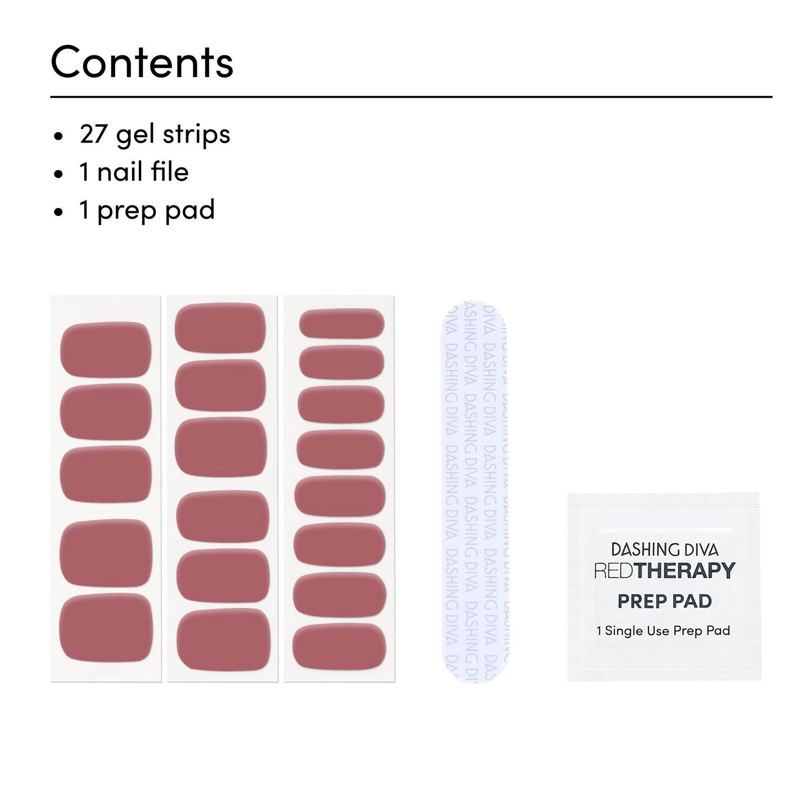GLOSS Color Gel Nail Polish Strips - Merit