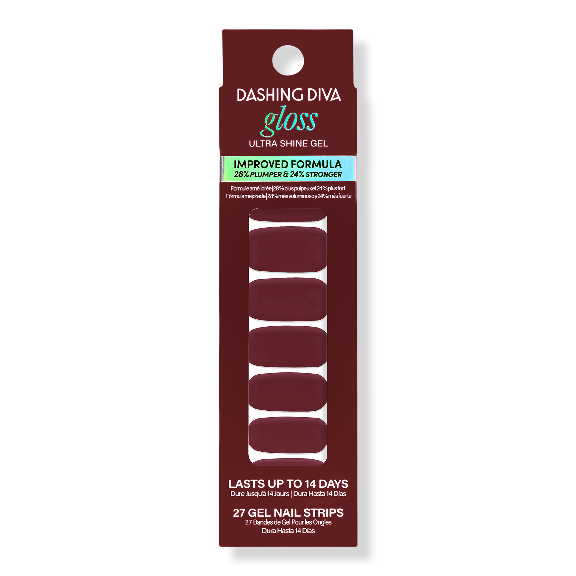 Dashing Diva GLOSS Color Gel Nail Polish Strips #1