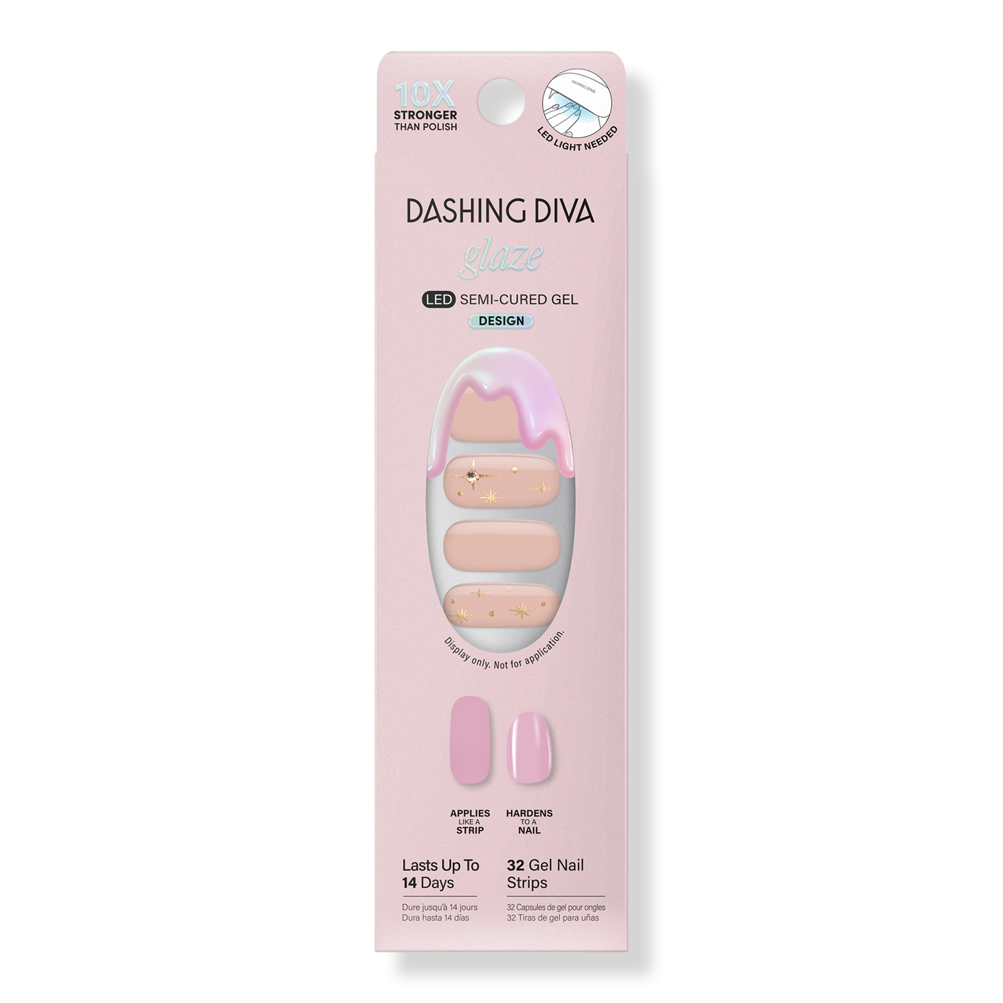 Dashing Diva GLAZE DESIGN, Semi-Cured Gel Nail Polish Stickers #1