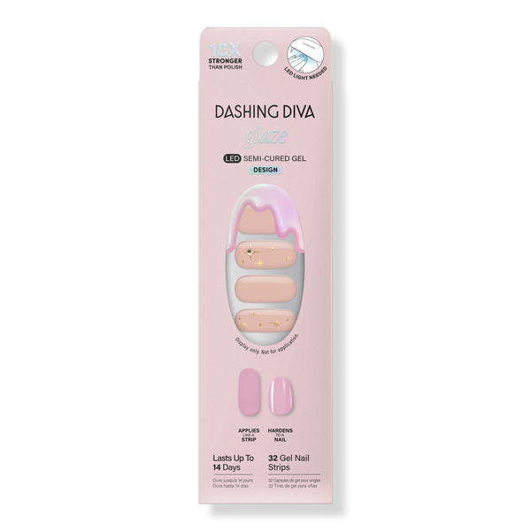 Dashing Diva GLAZE DESIGN, Semi-Cured Gel Nail Polish Stickers #1
