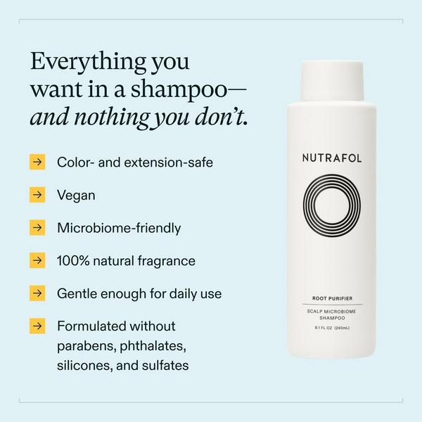 Nutrafol Root Purifier Scalp Microbiome Shampoo for Thinning Hair #3