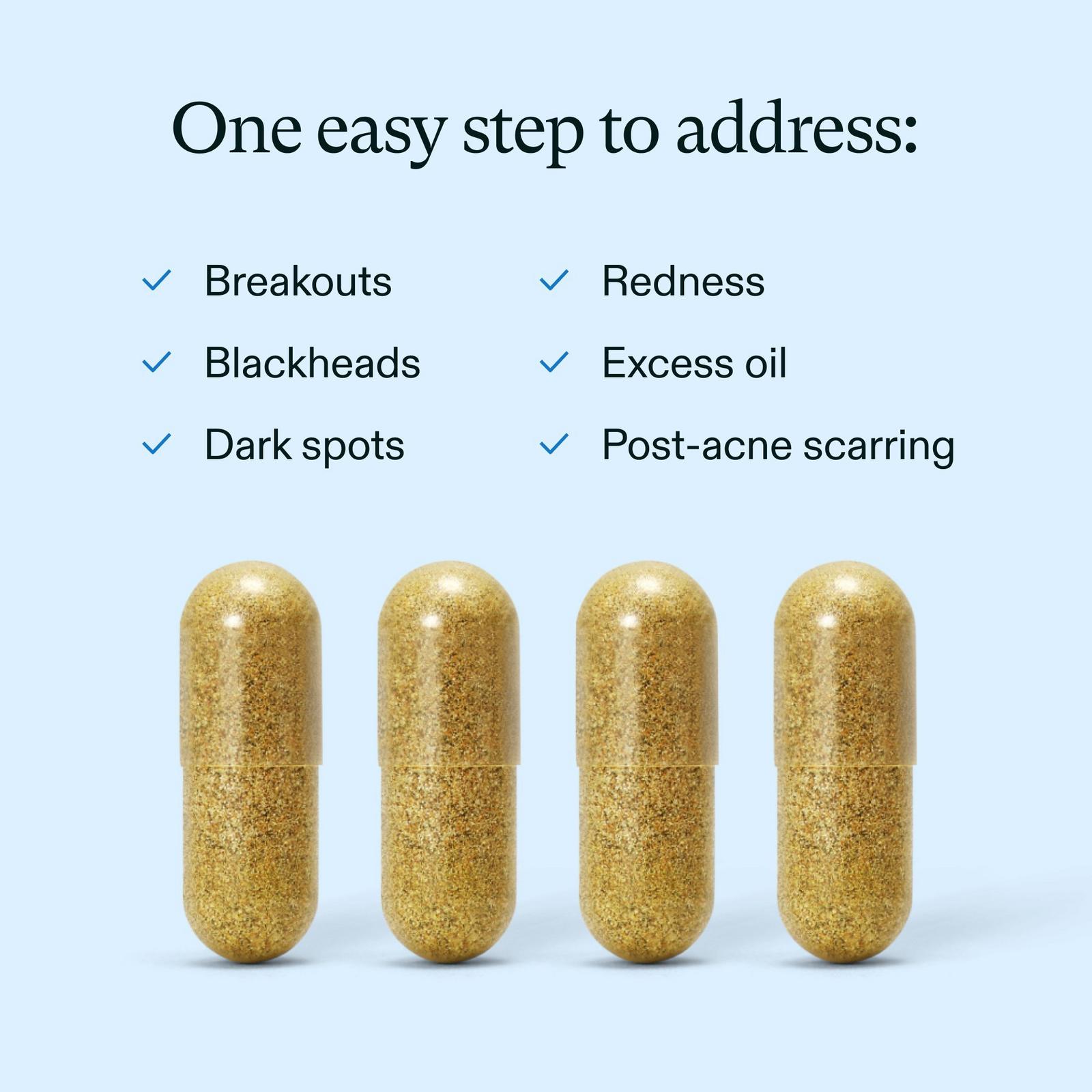 Clear Skin Clinically Proven Supplement for Acne + Breakouts