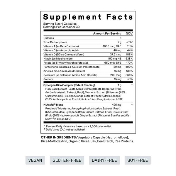 NUTRAFOL Clear Skin Clinically Proven Supplement for Acne + Breakouts #8