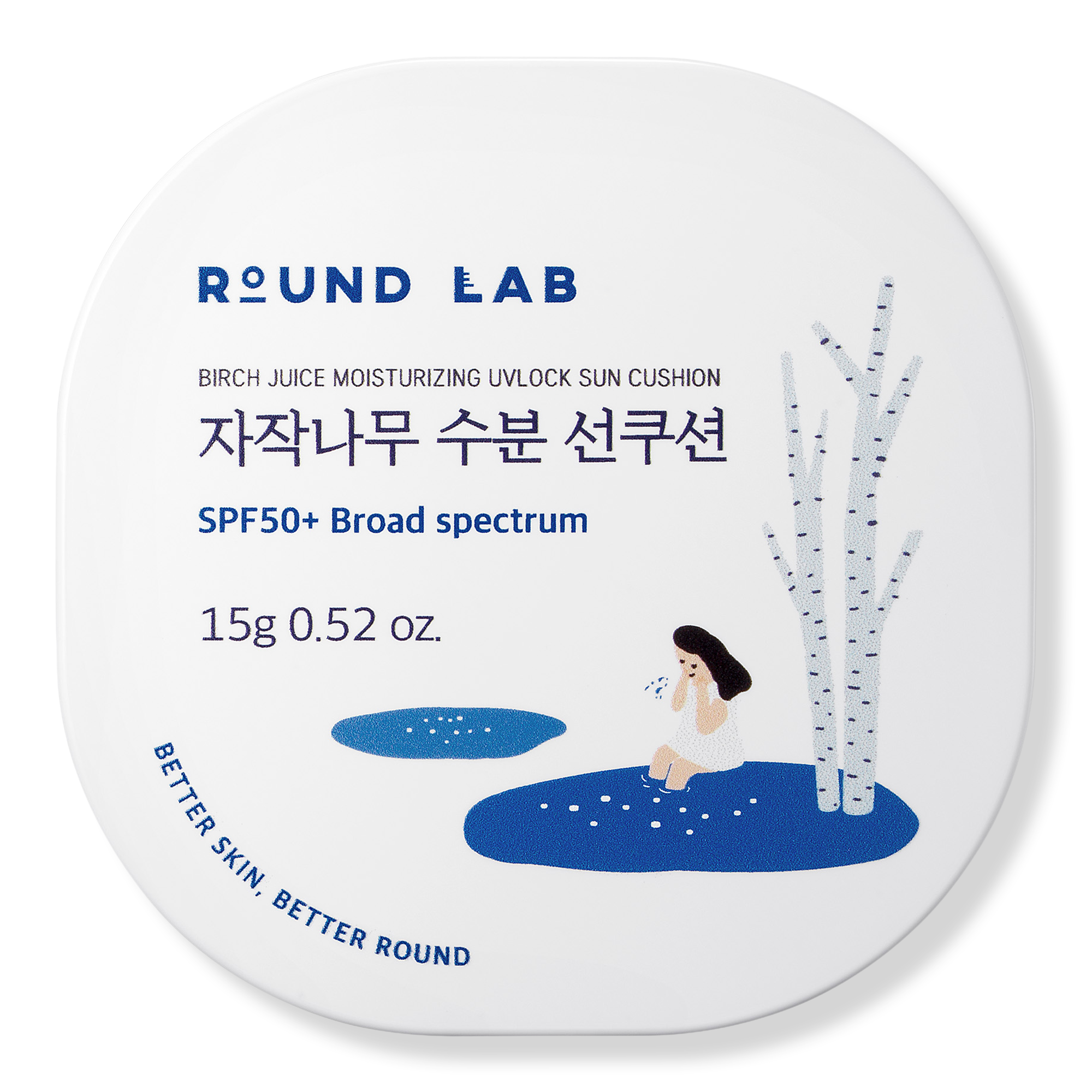 ROUND LAB Birch Juice Moisturizing Sun Cushion SPF 50 #1