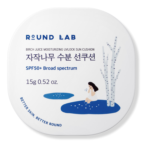ディビュースBTクッション SPF50+/PA++++ ROUND LAB - Birch Juice Moisturizing UVLOCK Sun Cushion SPF 50