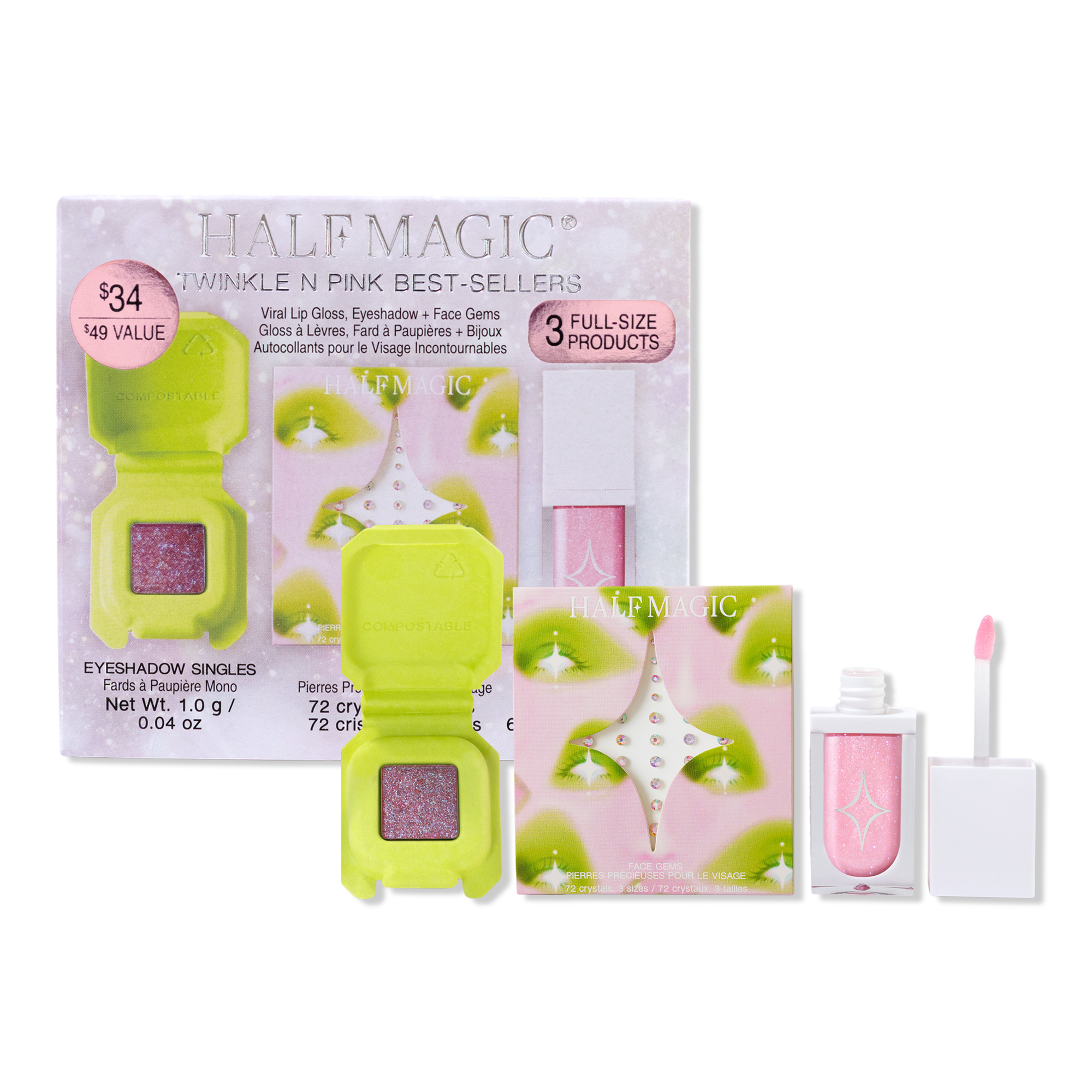 HALF MAGIC Twinkle N Pink Best-Sellers Set #1