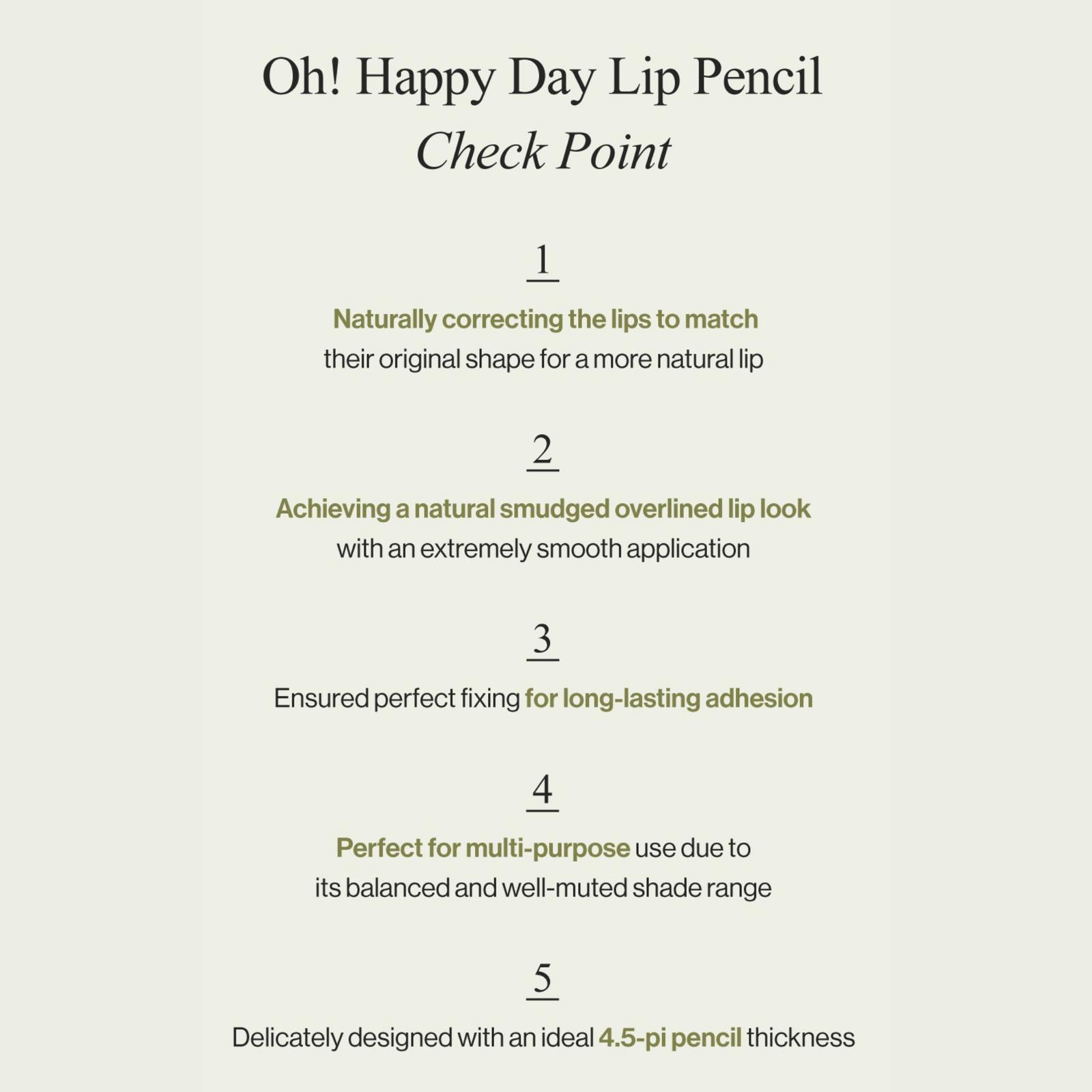 Oh! Happy Day Lip Pencil - No. 4 Bae Bae