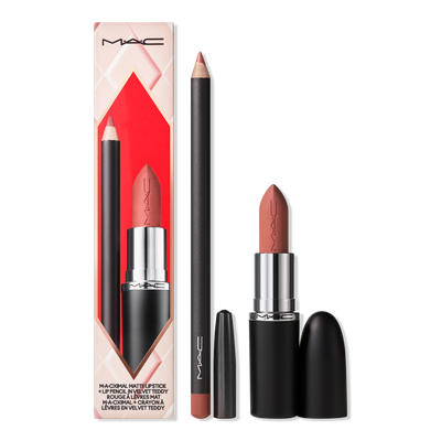 MAC Topsy-Teddy Matte Lipstick + Lip Liner Gift Set