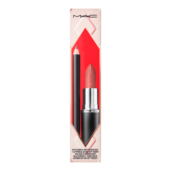MAC Topsy-Teddy Matte Lipstick + Lip Liner Gift Set #3