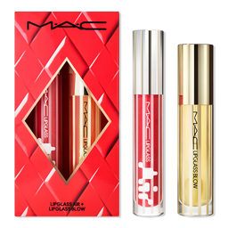 MAC Blowing Air Kisses Lip Gloss + Lip Oil Gift Set