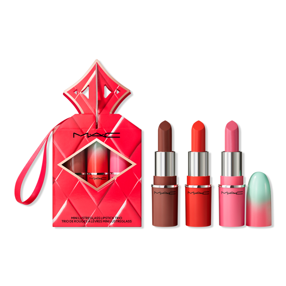 Mac Wildest Gleams Mini Lustreglass Lip Trio Brights