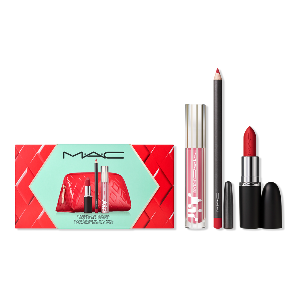 Mac Ac Red Trending Tomorrow Lip Trio Gift Set In Multi