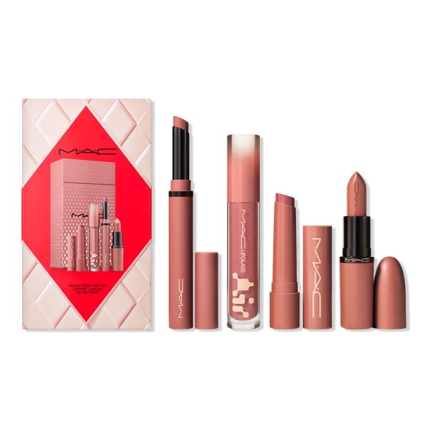 MAC Totally Teddy Lipstick + Lip Gloss Gift Set #1
