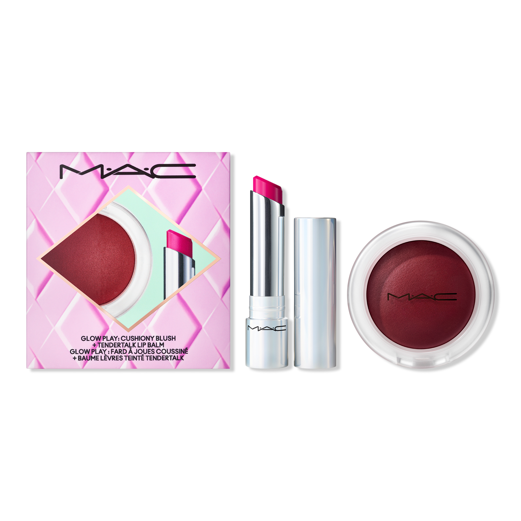 MAC No Work All Glow Play Blush + Lip Balm Set - Purple #1