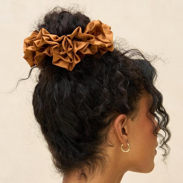 Kitsch Recycled Fabric Ruffle Scrunchie #6