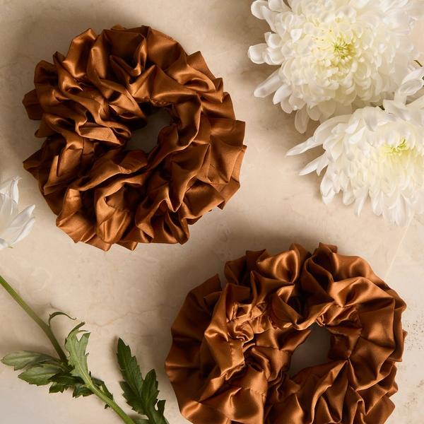 Kitsch Recycled Fabric Ruffle Scrunchie #7