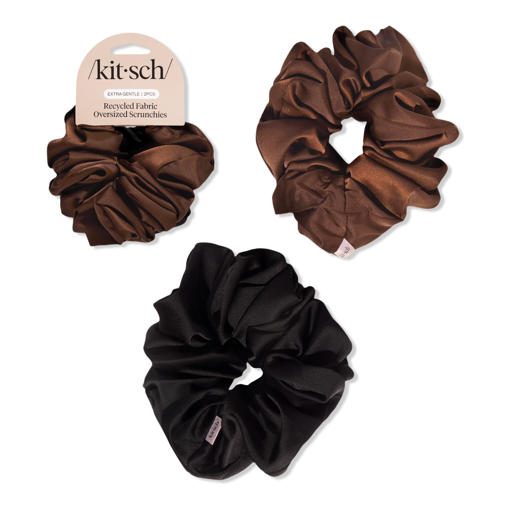 Kitsch Recycled Fabric Brunch Scrunchies #1
