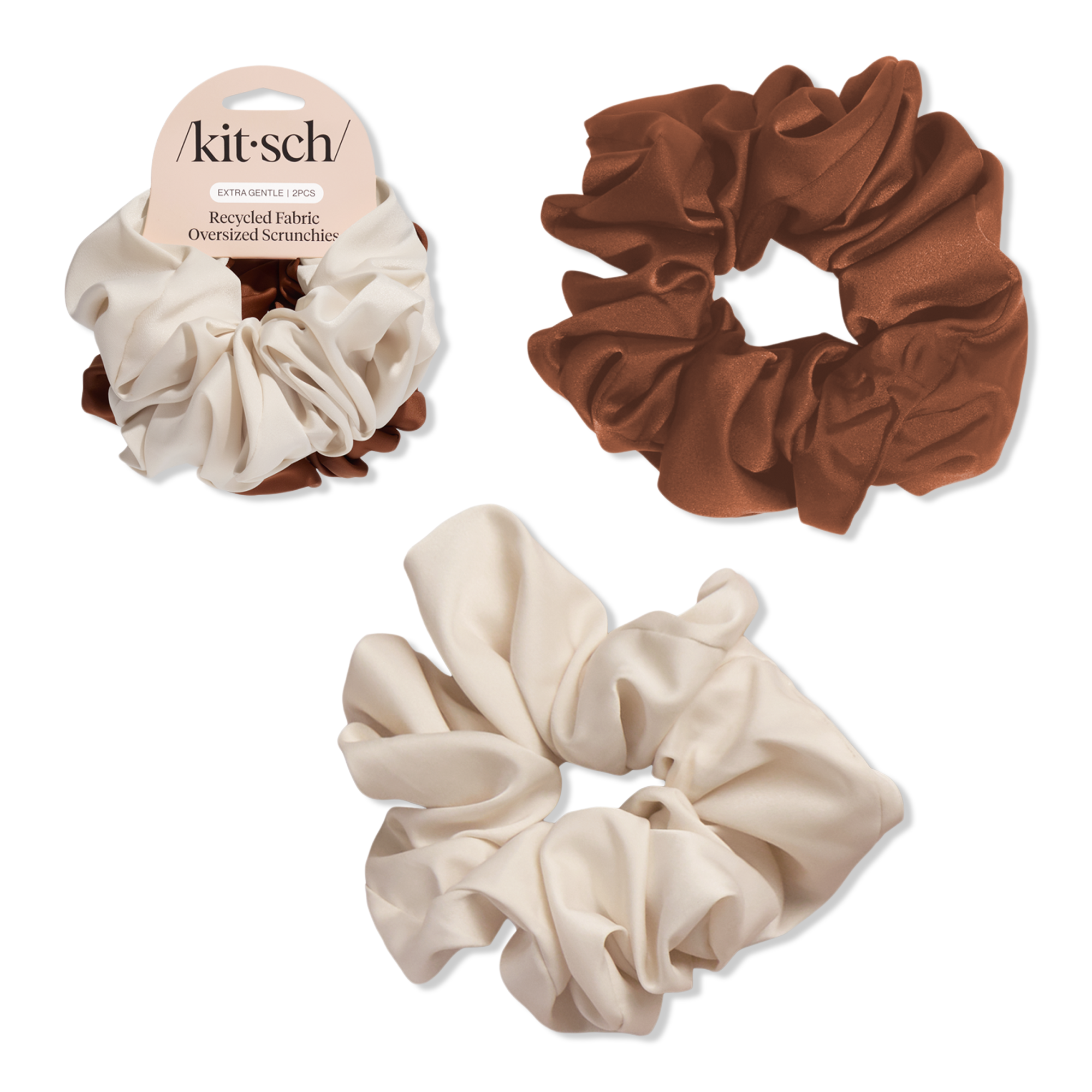 Kitsch Recycled Fabric Brunch Scrunchies #1