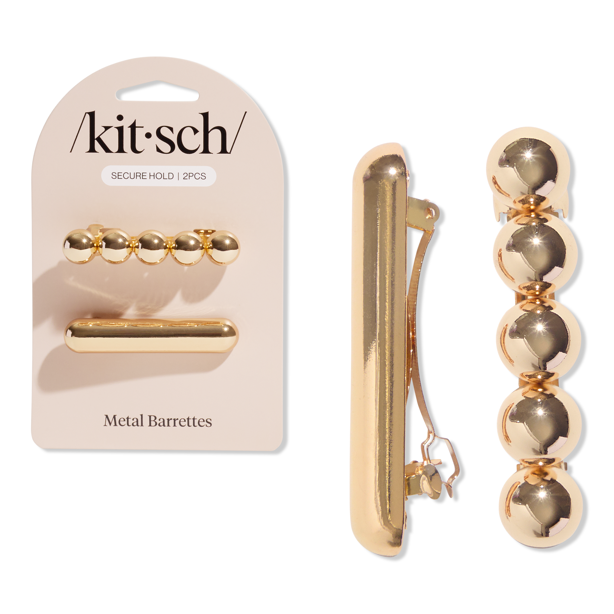 Kitsch Metal Cloud & Bubble Barrettes 2 Piece Set #1
